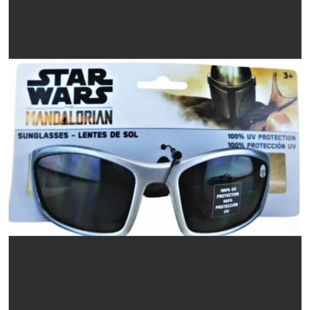 Star Wars The Mandalorian Childrens Silver 100% UV Protection Sunglasses Ages 3+